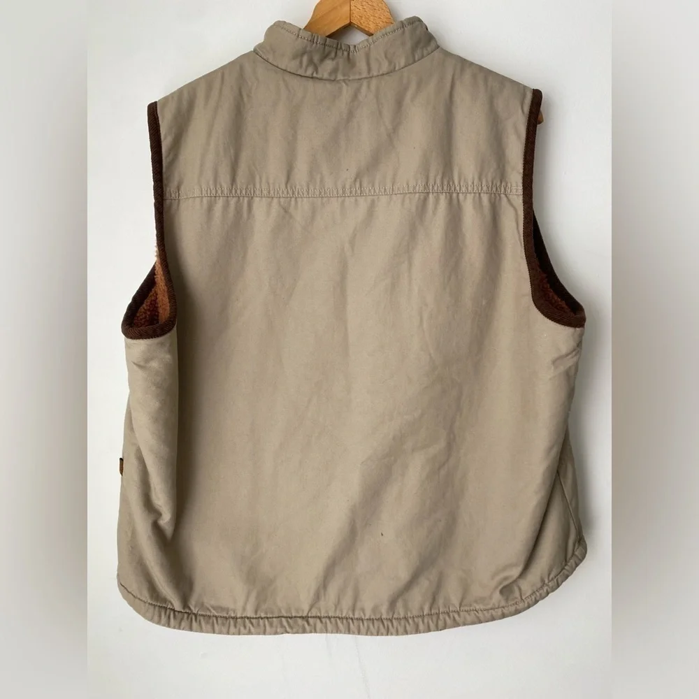 Wrangler Jacket Men’s XL Canvas Vest Sherpa Lined